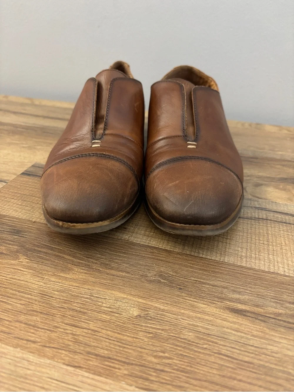 Pikolinos Royal Smart Slip On Cap Toe Leather Oxford Loafer Brown Women’s